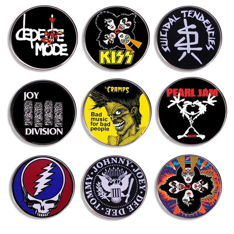 Audio Music Lollipop - Pop Rock Band Pin Fashion Music