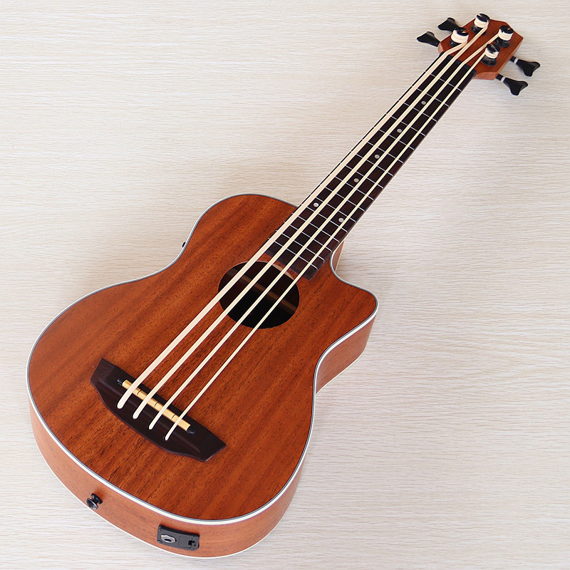 Ukulele Beginner Kit - Fretless&Fretted Electric Ukulele Bass Guitar 30
