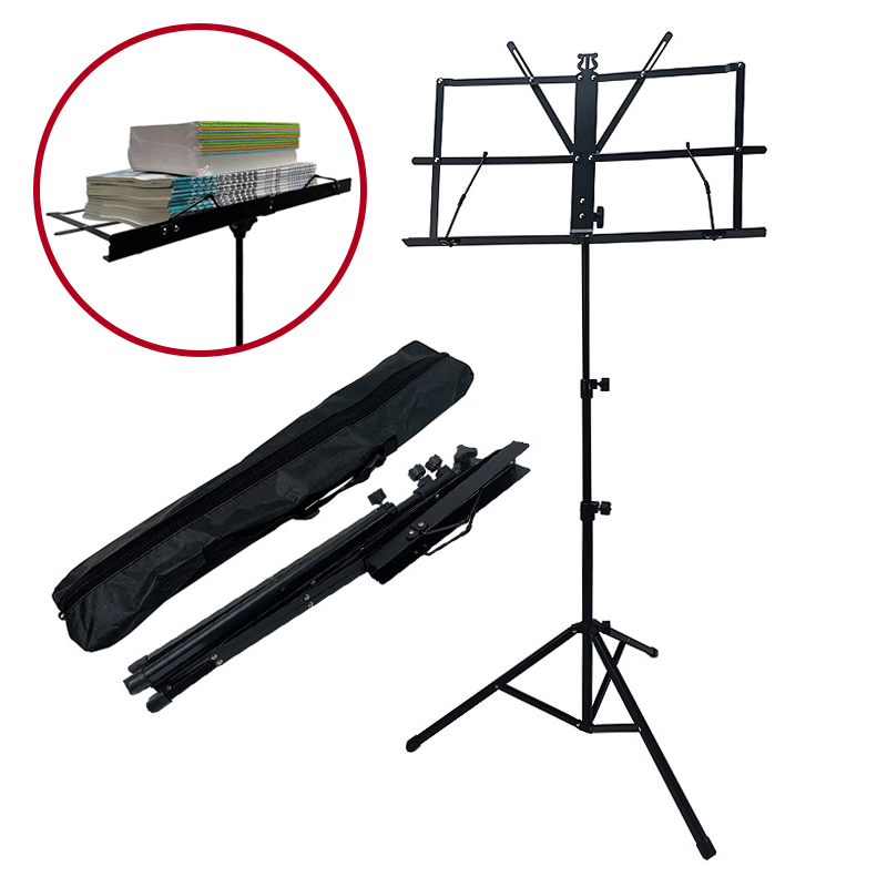 Audio To Music Sheet - Collapsible Compact Sheet Music Tripod-Base Stand