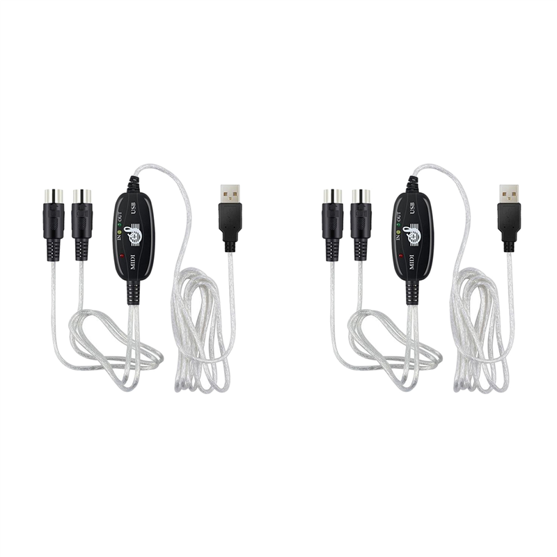 B50B-2X USB To MIDI 5Pin Cable - Audio Music Edit 评论和价格