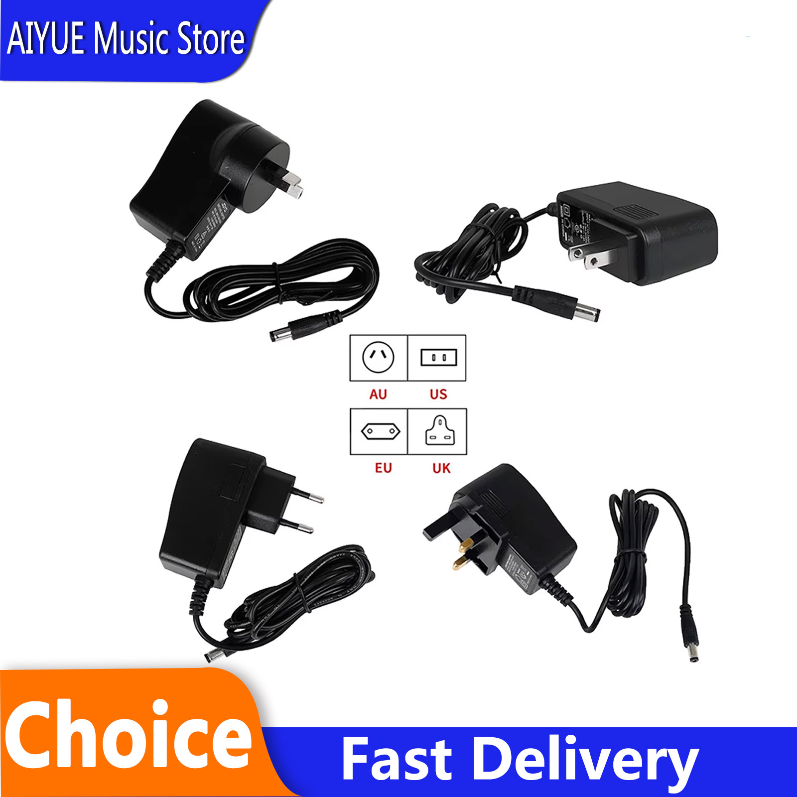 DC 9V 1.2A Guitar Pedal Power  - Audio Music Effect 评论和价格