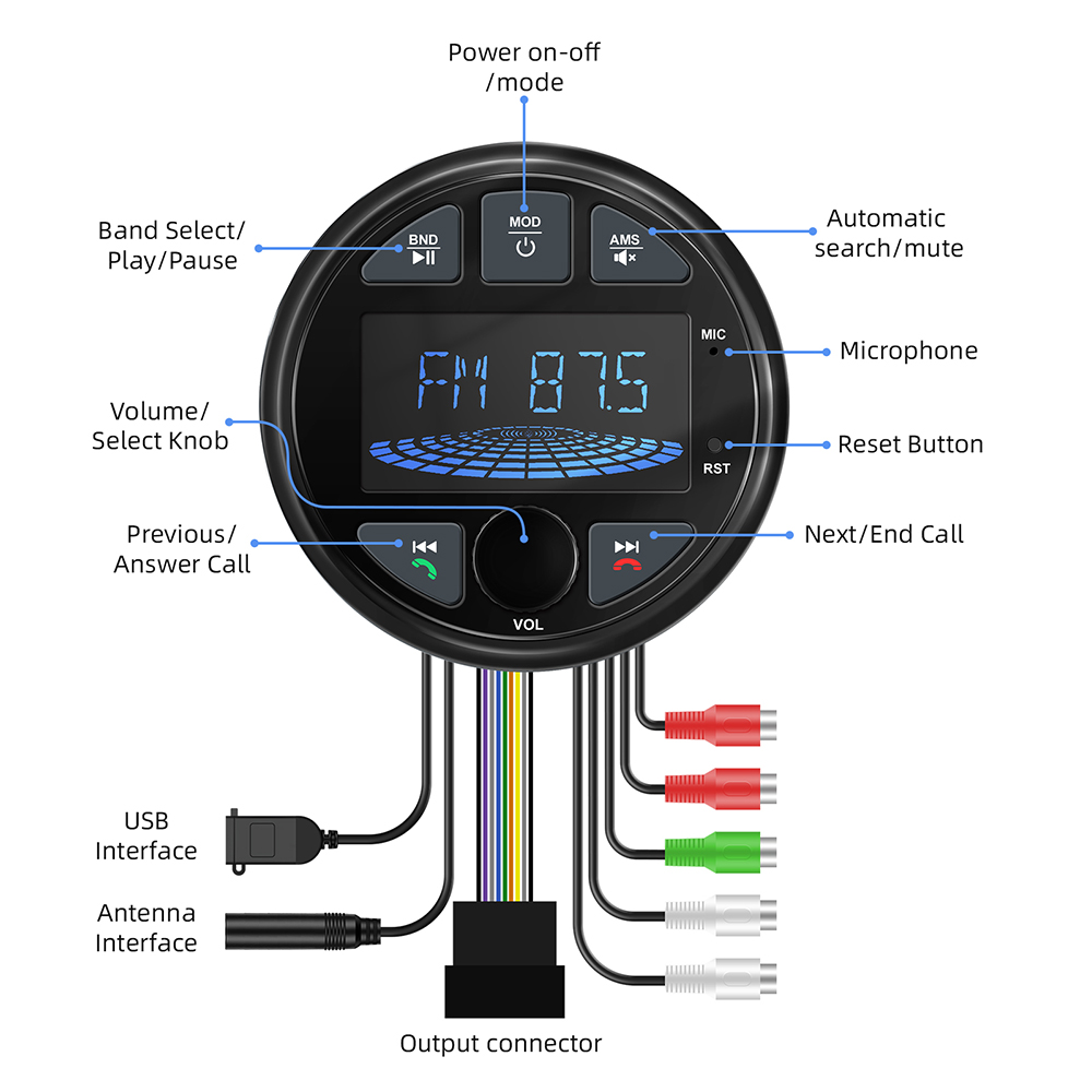 NEW Boat Radio Marine Stereo S - Audio Music App 评论和价格