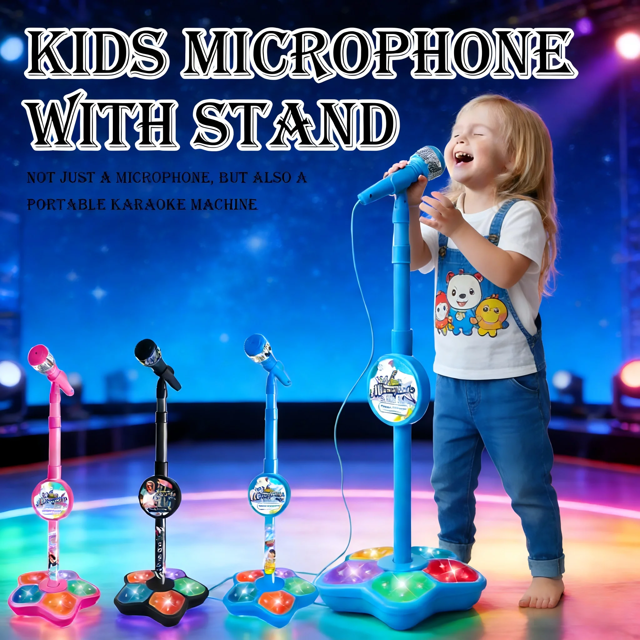Karaoke Microphone with Stand, - Audio Music Edit 评论和价格