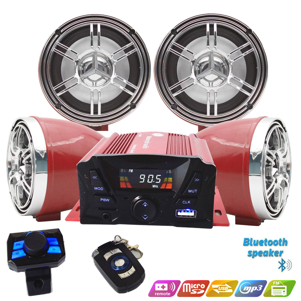 12V 4 Channel UTV ATV Golf Car - Audio Music Player 评论和价格