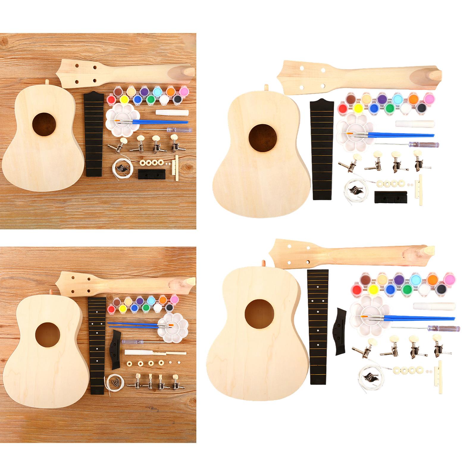 Ukulele DIY Kits Handwork Craf - Ukulele Beginner Kit 评论和价格