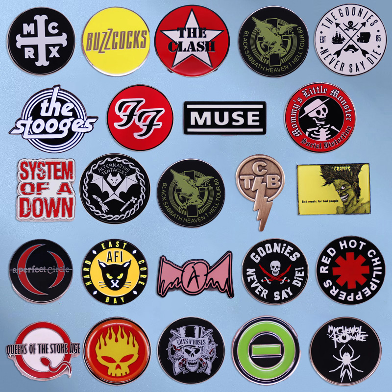 Pop Rock Band Enamel Pin Music - Audio Music Lollipop 评论和价格