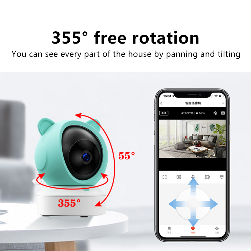 Danmini 1080P Baby Monitor Mob - Audio Hd Music 评论和价格