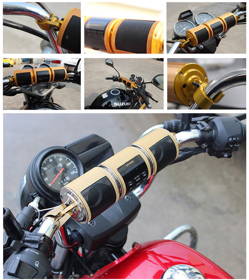 Motorcycle Audio FM Radio AUX  - Audio Music Player 评论和价格