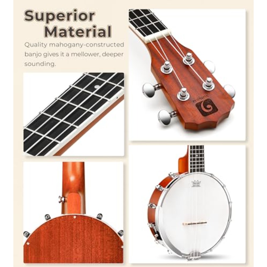 Banjolele 23 Inch with Premium - Ukulele Beginner Kit 评论和价格