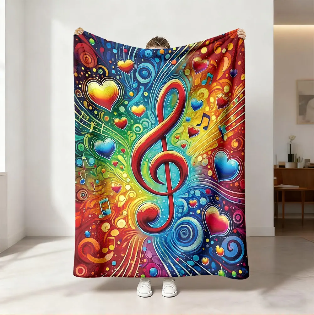 Throw Blanket Vibrant Neon Rai - Audio To Music Sheet 评论和价格