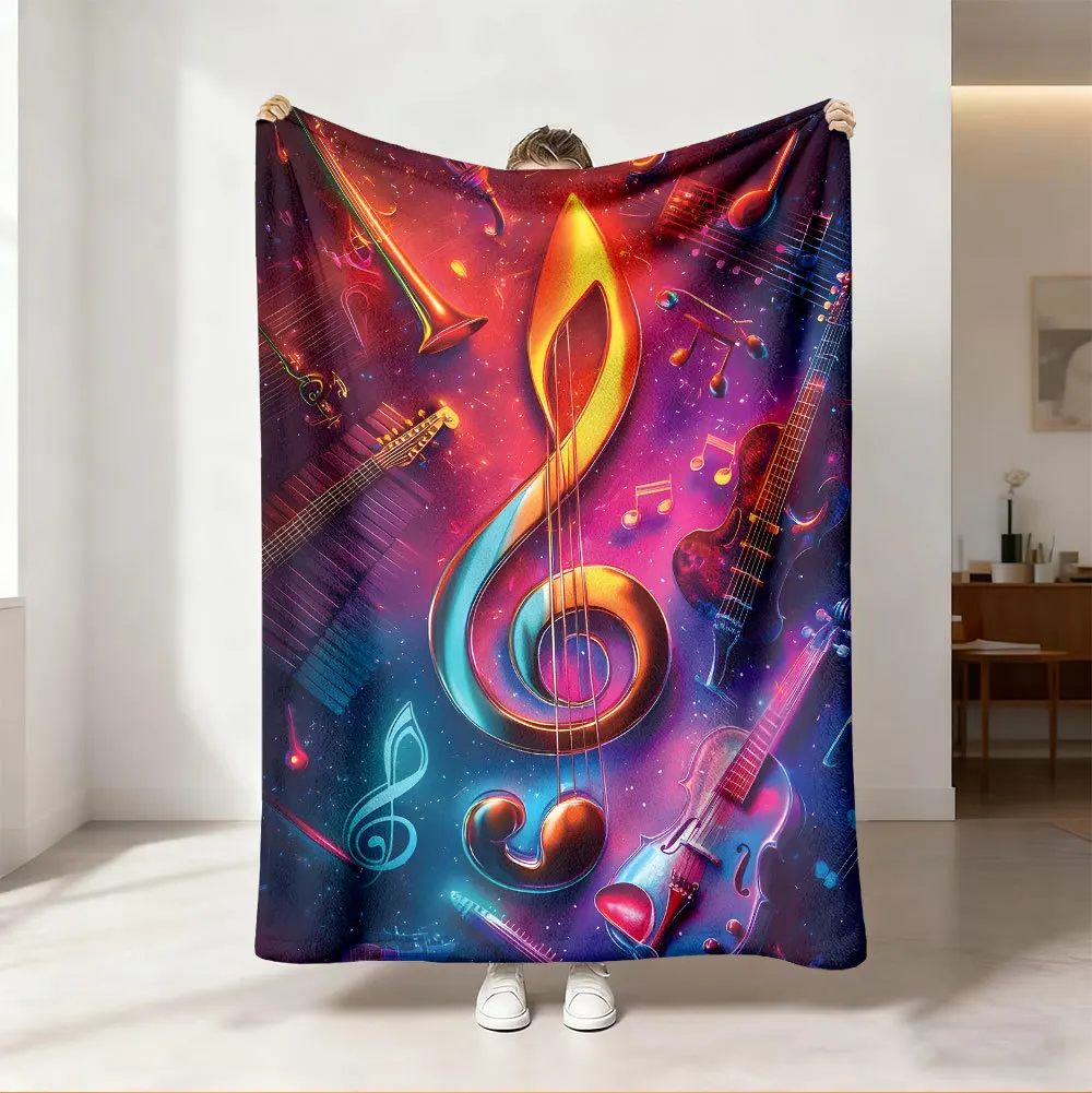 Throw Blanket Vibrant Neon Rai - Audio To Music Sheet 评论和价格