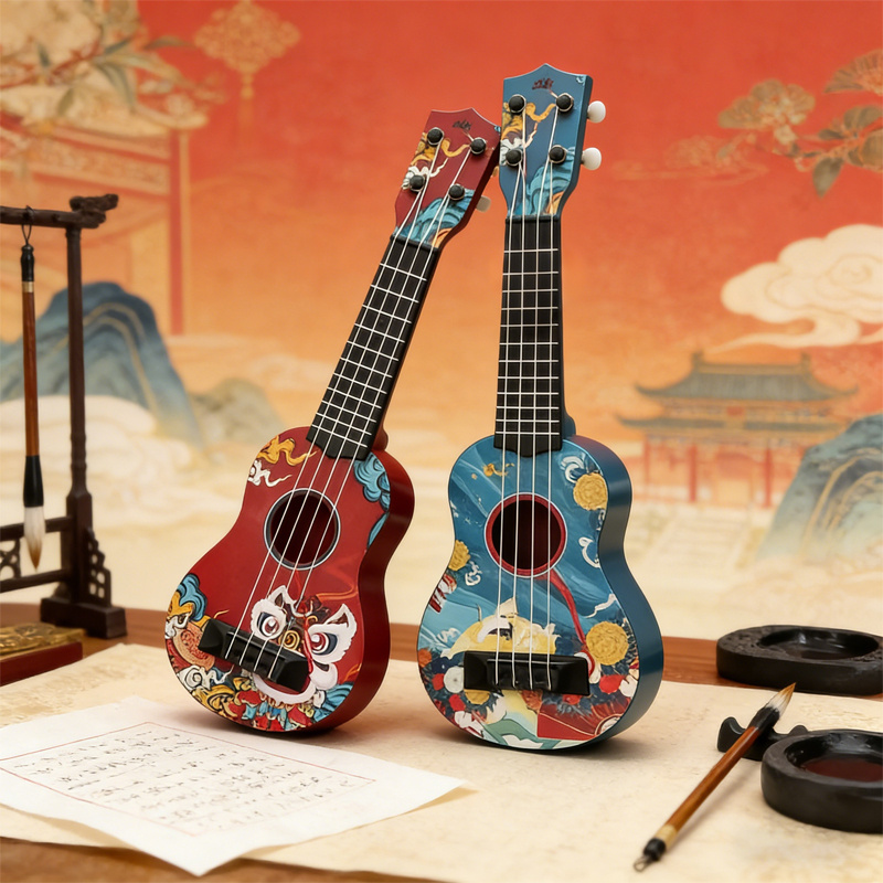 17.5 Inch Mini Ukulele, Chines - Ukulele Beginner Kit 评论和价格